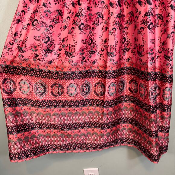 StitchDrop Midi Dress Medium Pink Summer Beach Casual Floral Bohemian Sundress - Picture 5 of 7